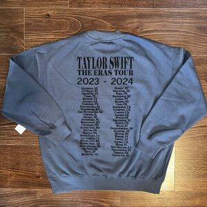Taylor Swift Eras Tour Blue Crewneck